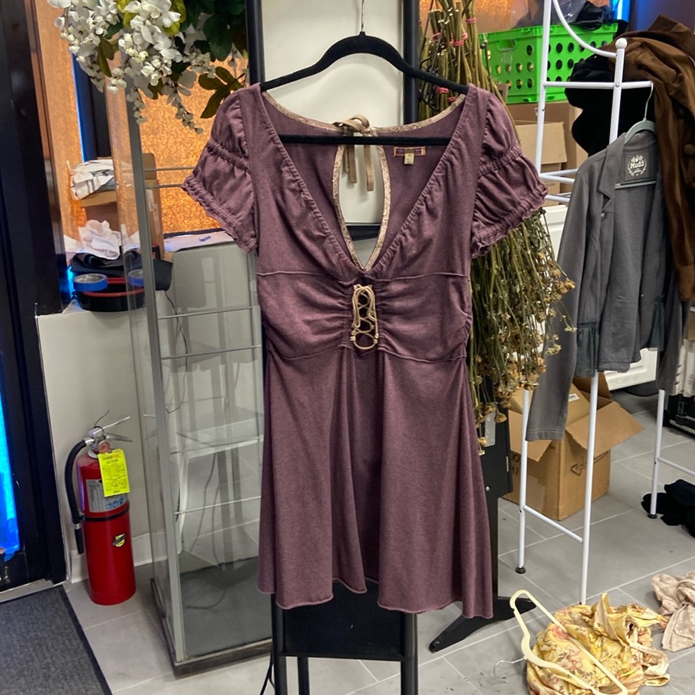 Free people top/dress size medium plum color